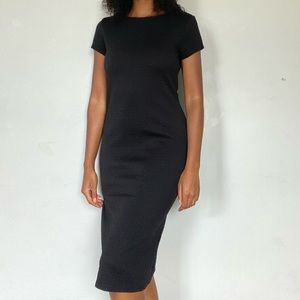 Black Dress with Back Cutout
